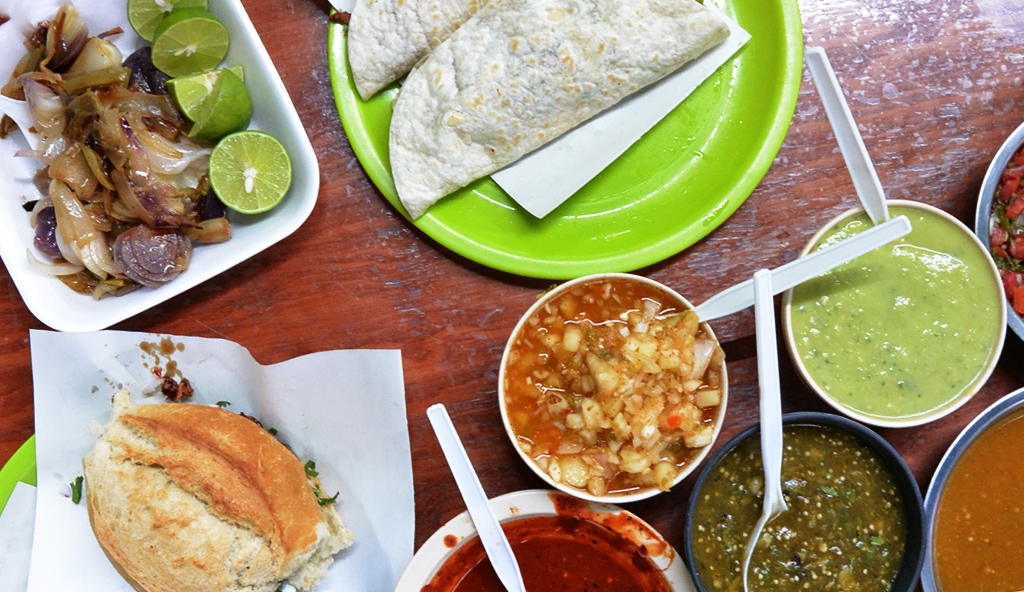 Ingredientes auténticos de la comida mexicana