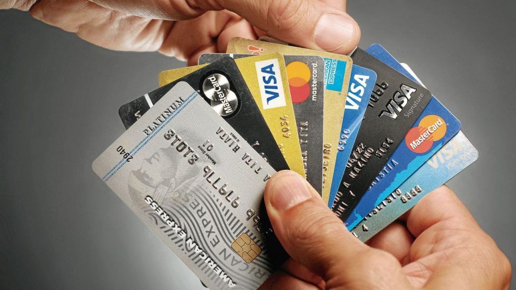 Varias tarjetas de crédito