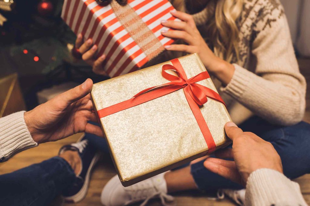 intercambio de regalos para Navidad