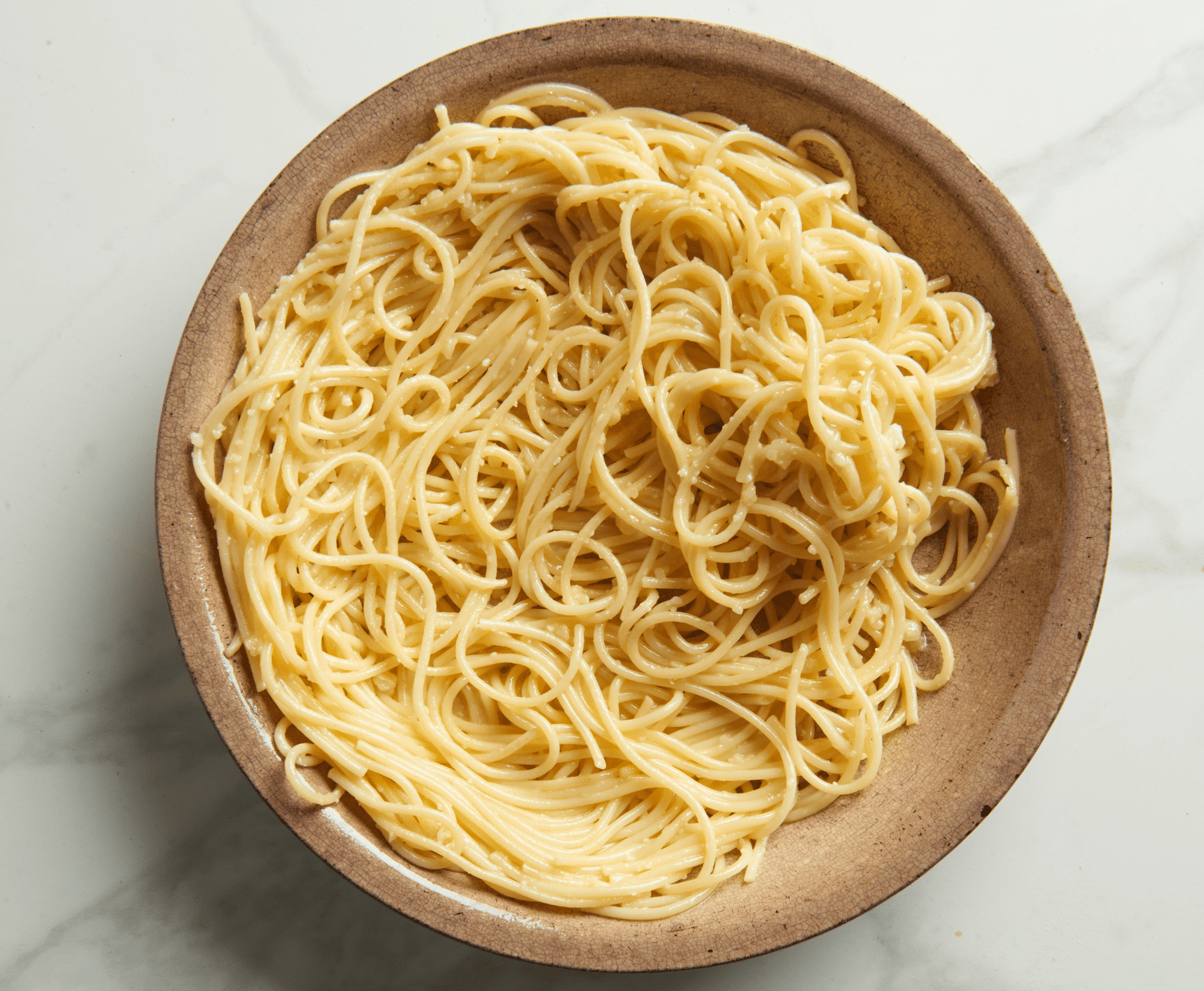 La pasta en un bowl