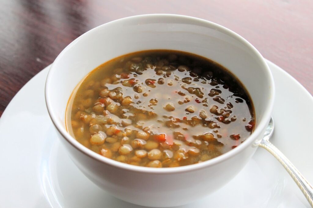 Sopa de lentejas